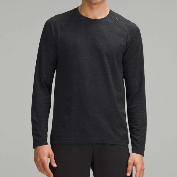 Lululemon • Metal Vent Tech Mesh Long-Sleeve Shirt Dark Graphite Grey Black • XL - Picture 1 of 10